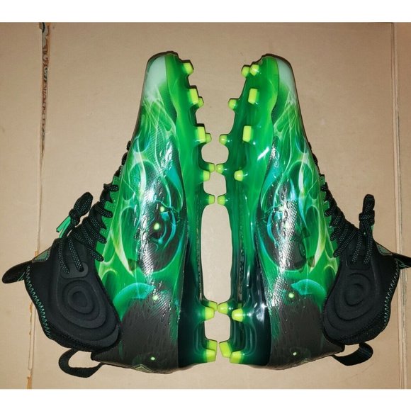 Under Armour UA Spotlight Lux MC LE Slime Green Football Cleats Men\'s Sizes NEW main image 16
